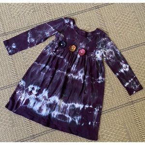 Girls Hand Dyed Long Sleeve Dress